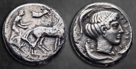 Sicily. Syracuse circa 466-405 BC. Tetradrachm AR