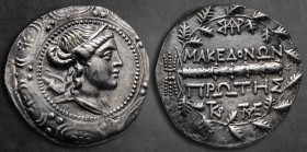 Macedon. Amphipolis circa 167-149 BC. Under Roman Protectorate. Republican period. First Meris. Tetradrachm AR
