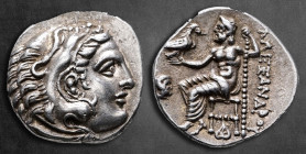 Kings of Macedon. Abydos. Alexander III "the Great" 336-323 BC. Drachm AR