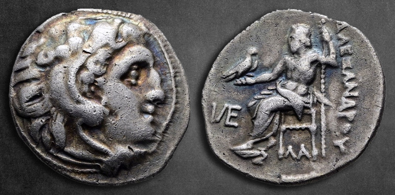 Kings of Macedon. Kolophon. Alexander III "the Great" 336-323 BC. Struck circa 3...