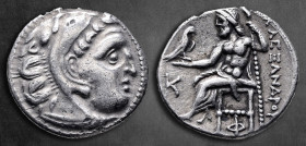 Kings of Macedon. Kolophon. Alexander III "the Great" 336-323 BC. Drachm AR