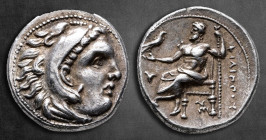 Kings of Macedon. Sardeis. Philip III Arrhidaeus 323-317 BC. In the types of Alexander III
Drachm AR. Drachm AR
