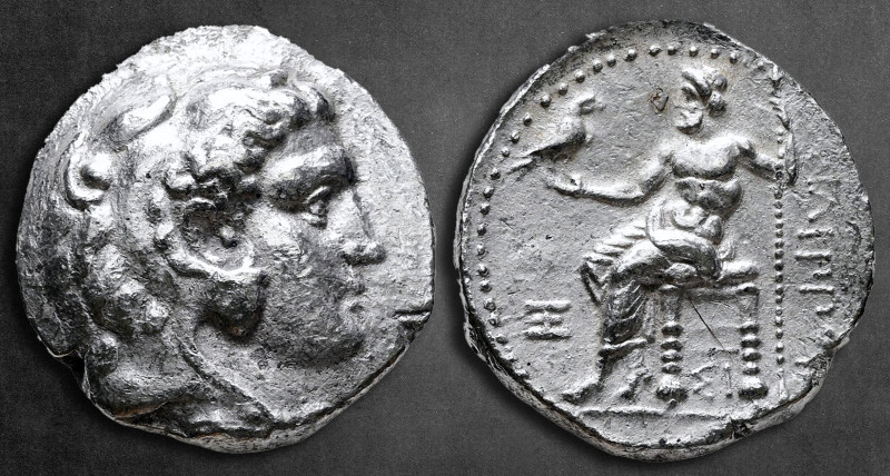 Kings of Macedon. Sidon. Philip III Arrhidaeus 323-317 BC. Struck under Laomedon...