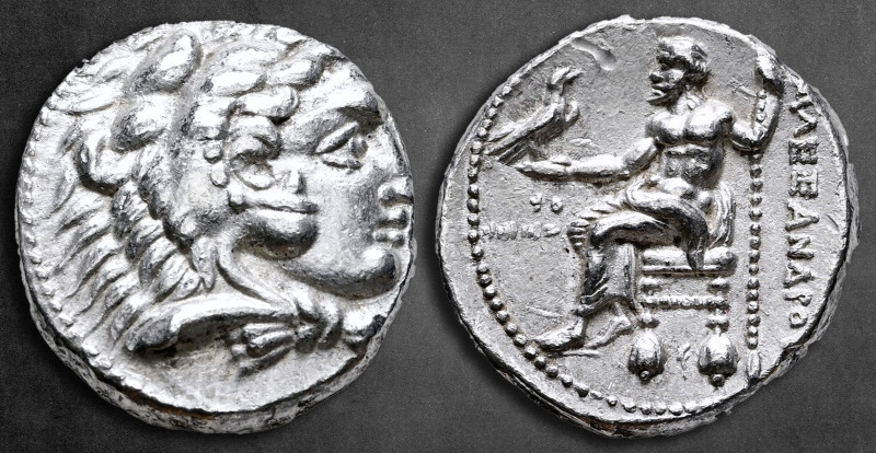 Kings of Macedon. Tyre. Philip III Arrhidaeus 323-317 BC. In the name and types ...