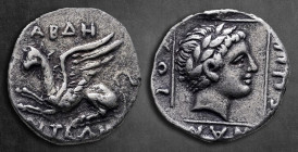 Thrace. Abdera circa 321-320 BC. Drachm AR