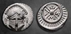 Thrace. Mesembria circa 400-300 BC. Diobol AR
