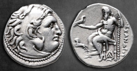 Kings of Thrace. Magnesia on the Maeander. Macedonian. Lysimachos 305-281 BC. In the name and types of Alexander III of Macedon. Struck circa 301/0-30...