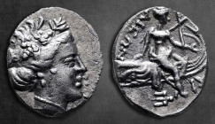 Euboea. Histiaia circa 350-300 BC. Tetrobol AR