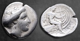 Euboea. Histiaia circa 338-304 BC. Tetrobol AR