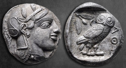 Attica. Athens circa 450-440 BC. Tetradrachm AR