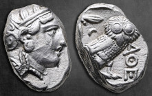 Attica. Athens circa 393-294 BC. Tetradrachm AR