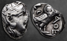 Attica. Athens circa 350-294 BC. Tetradrachm AR