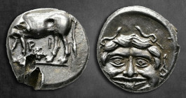 Mysia. Parion circa 400-300 BC. Hemidrachm AR