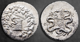 Ionia. Ephesos  circa 187-67 BC. Dated year 21 (of the formation of Provincia Asiae)=138/9 BC. Cistophoric Tetradrachm AR