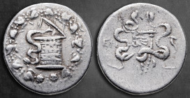 Ionia. Ephesos  circa 187-67 BC. Cistophoric Tetradrachm AR