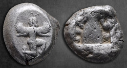 Caria. Kaunos  circa 490-470 BC. Stater AR