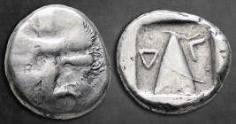 Caria. Kaunos  circa 450-390 BC. Stater AR