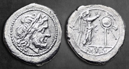 Anonymous after 218 BC. Rome. Victoriatus AR