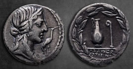 Q. Caecilius Metellus Pius 81 BC. Rome. Denarius AR