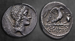 Q. Cassius Longinus 55 BC. Rome. Denarius AR