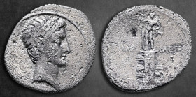 Octavian 29-27 BC. Struck circa autumn 30 - summer 29 BC. Rome. Denarius AR