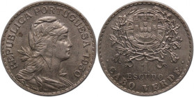 Cape Verde 1 Escudo 1930 Rare