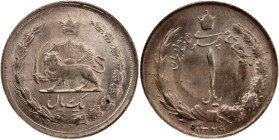 Iran 1 Rial 1950 (AH1329) Silver