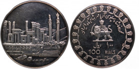 Iran 100 Rials 1971 (AH1350) Silver