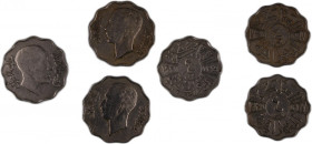 Iraq 4 Fils 1931-1938 lot of 3 Coins