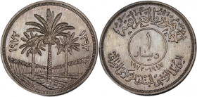 Iraq 1 Dinar 1972 (AH1392) Silver