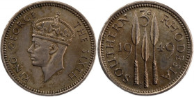 Southern Rhodesia 3 pence 1949