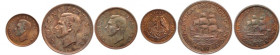 South Africa Lot of 3 Coins 1/4 , 1/2 , 1 Penny 1951 Low Mintage PROOF