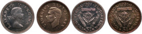 South Africa Lot of 2 Coins 3 Pence 1951/1957 Low Mintage Silver