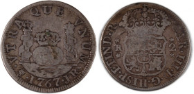 Bolivia Potosi 2 Reales 1767 PTS JR Silver