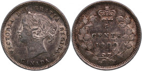 Canada 5 Cents 1900 Silver