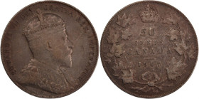 Canada 50 Cents 1907 Silver