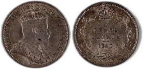 Canada 5 Cents 1910 Silver