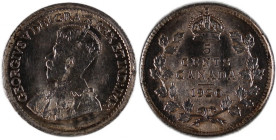 Canada 5 Cents 1920 Silver