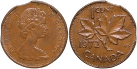 Canada 1 Cent 1972 Mint Error