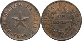 Chile 1 Centavo 1853