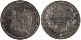 Chile 1 Peso 1933 Overdate