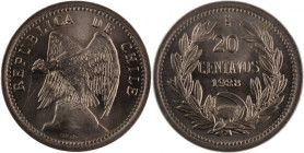 Chile 20 Centavos 1938