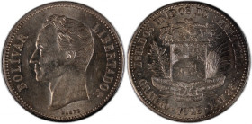 Venezuela 2 Bolivares 1929 Silver