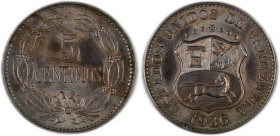 Venezuela 5 Centimos 1936
