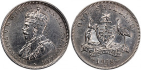 Australia 1 Shilling 1918 M Silver