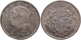 China 20 Cents 1916 Silver