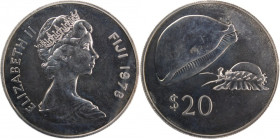 Fiji 20 Dollars 1978 Silver