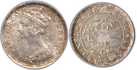 Hong Kong 10 Cents 1901 Silver