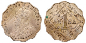 India British 1 Anna 1912