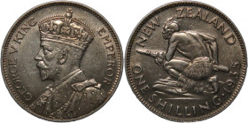New Zealand Shilling 1935 Silver Key Date